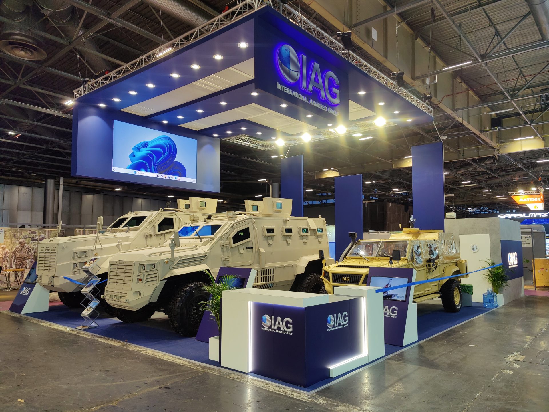 IAG milipol exhibit display - XS Worldwide