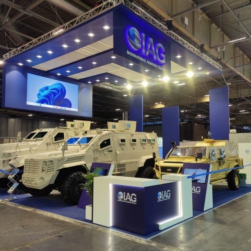 IAG milipol exhibit display - XS Worldwide